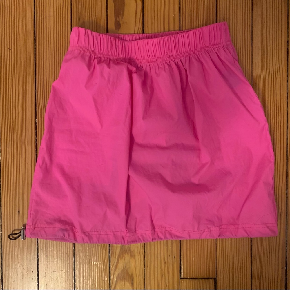 Hot pink mini skirt Korean brand